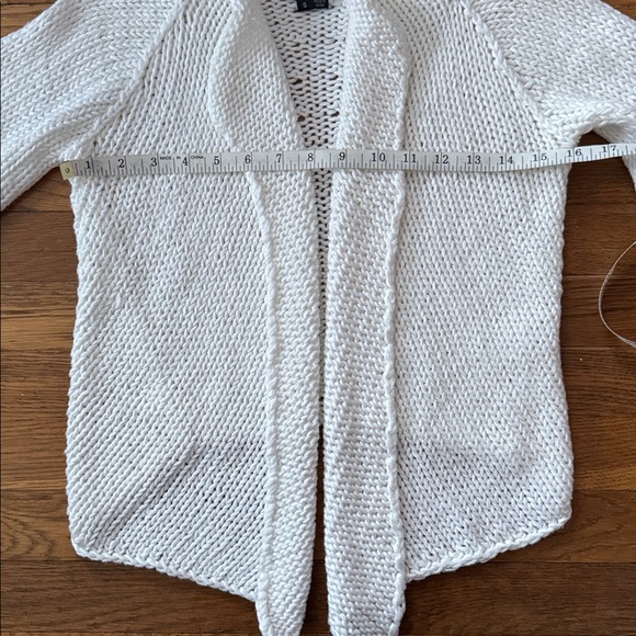 🐚 Theory white loose knit open cardigan. Size S. - Picture 5 of 7